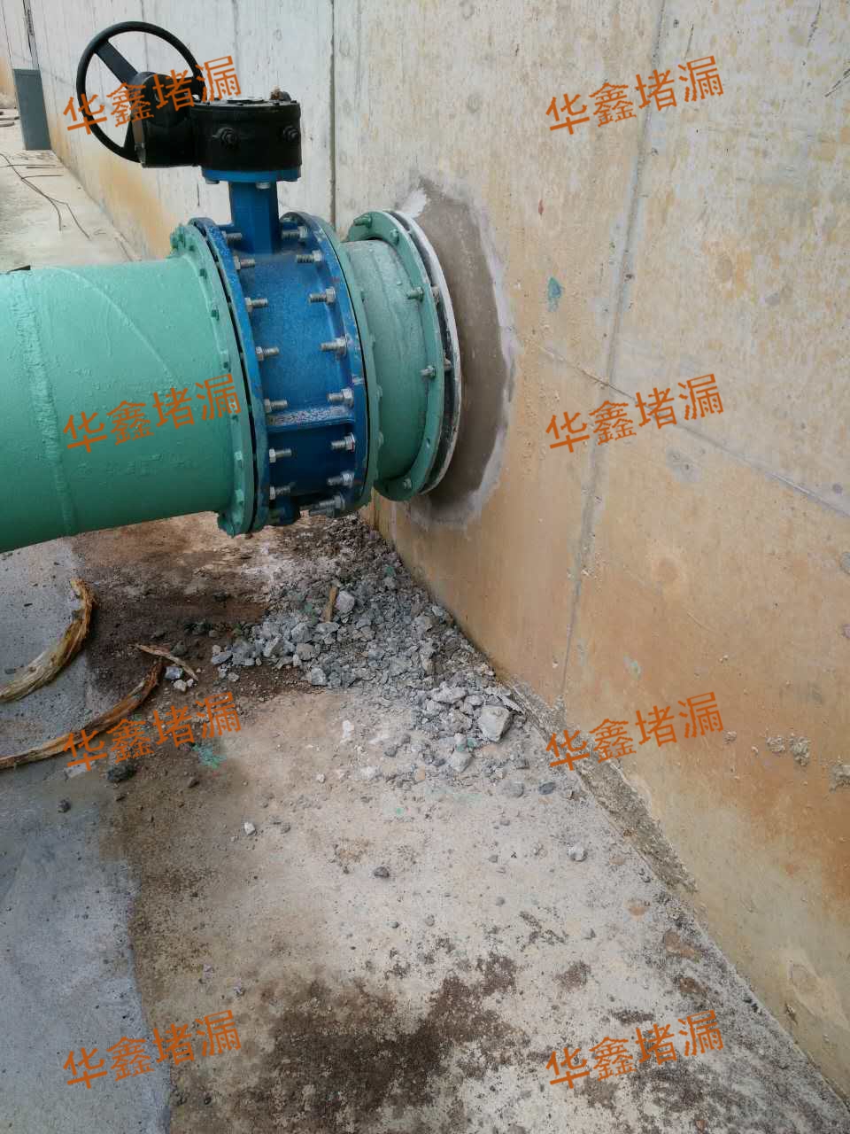 无锡市污水处理厂穿墙管道孔洞堵漏